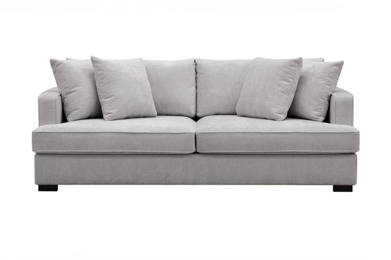 Rossita 3-sits Djup Soffa i Chenille - Ljus Grå - Products - Möbler - Soffa - 3 sits soffa