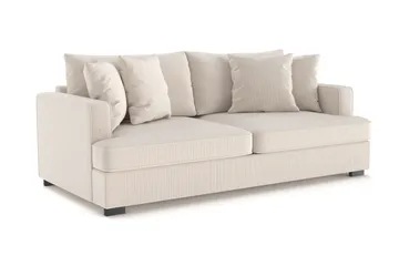Rossita 3-sits Djup Soffa i Manchester - Beige - Products - Möbler - Soffa - 3 sits soffa