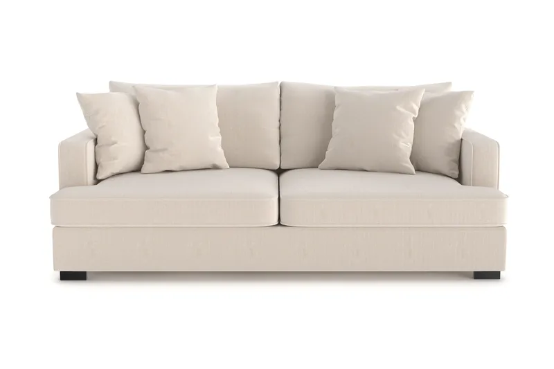 Rossita 3-sits Djup Soffa i Manchester - Beige - Products - Möbler - Soffa - 3 sits soffa