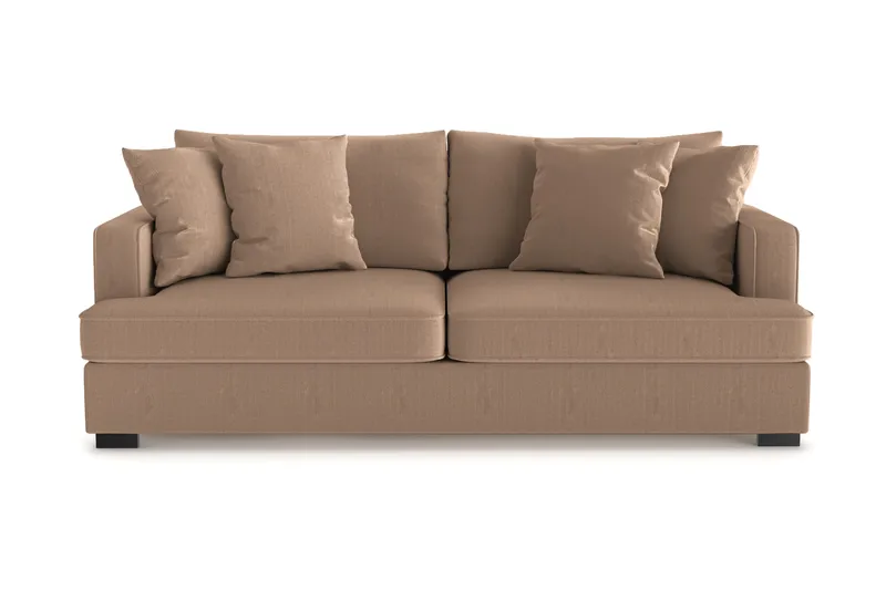 Rossita 3-sits Djup Soffa i Manchester - Brun - Products - Möbler - Soffa - 3 sits soffa