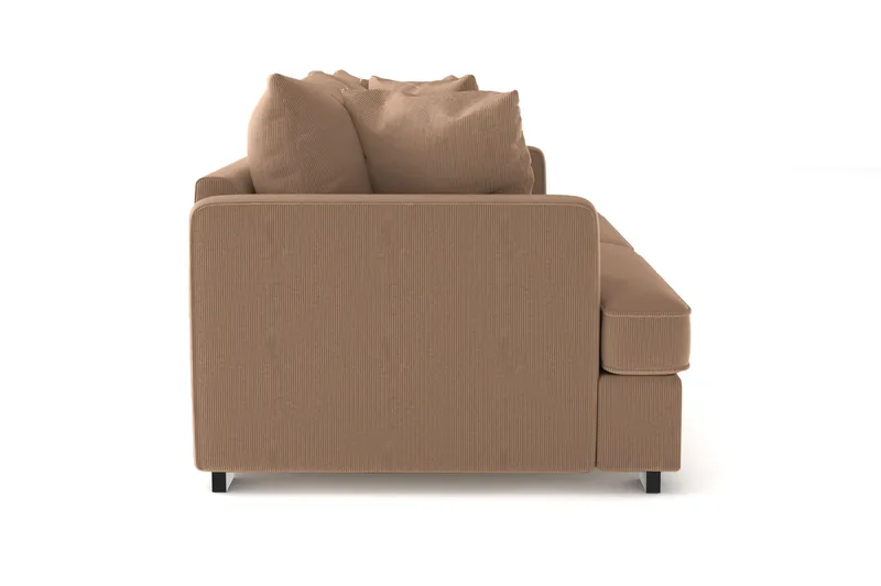 Rossita 3-sits Djup Soffa i Manchester - Brun - Products - Möbler - Soffa - 3 sits soffa