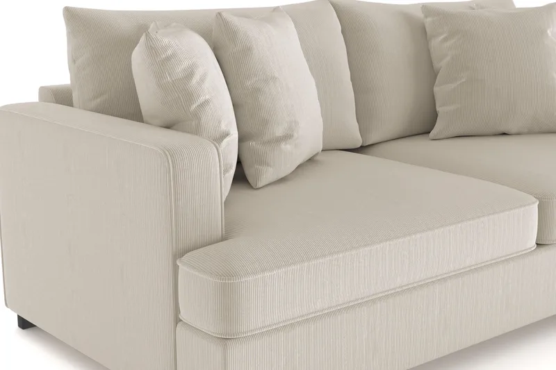 Rossita 3-sits Djup Soffa i Manchester - Greige - Products - Möbler - Soffa - 3 sits soffa