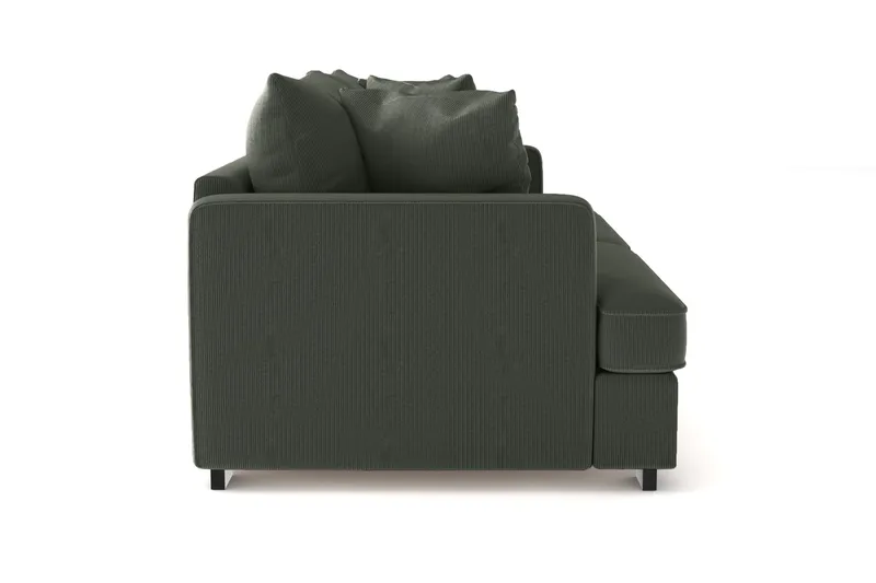 Rossita 3-sits Djup Soffa i Manchester - Mörkgrön - Products - Möbler - Soffa - 3 sits soffa