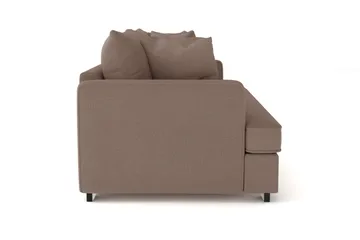 Rossita 3-sits Djup Soffa med hel dyna i Tyg - Brun - Products - Möbler - Soffa - 3 sits soffa