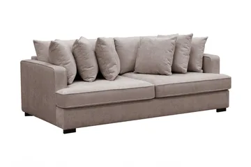 Rossita 4-sits Djup Soffa i Chenille - Grå / Brun - Products - Möbler - Soffa - 4 sits soffa