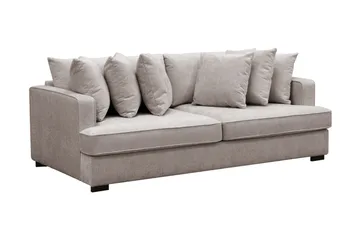 Rossita 4-sits Djup Soffa i Chenille - Grå / Brun - Products - Möbler - Soffa - 4 sits soffa