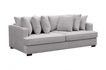 Rossita 4-sits Djup Soffa i Chenille - Ljus Grå - Products - Möbler - Soffa - 4 sits soffa