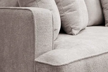 Rossita 4-sits Djup Soffa i Chenille - Trenza 08, Grå/Brun Chenille - Products - Möbler - Soffa - 4 sits soffa
