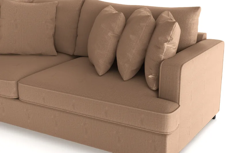 Rossita 4-sits Djup Soffa i Manchester - Brun - Products - Möbler - Soffa - 4 sits soffa