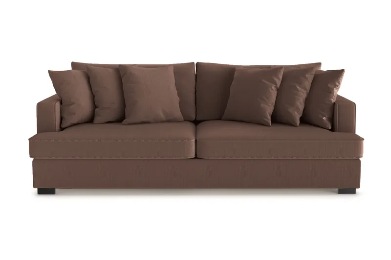 Rossita 4-sits Djup Soffa i Manchester - Brun - Products - Möbler - Soffa - 4 sits soffa
