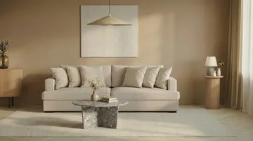 Rossita 4-sits Djup Soffa i Manchester - Greige - Products - Möbler - Soffa - 4 sits soffa