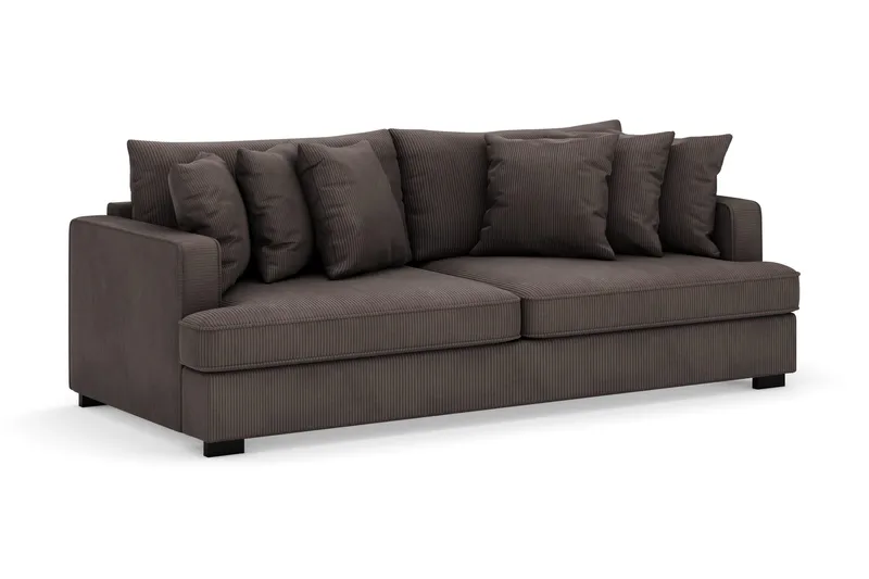 Rossita 4-sits Djup Soffa i Manchester - Mörkgrå - Products - Möbler - Soffa - Sammetssoffa