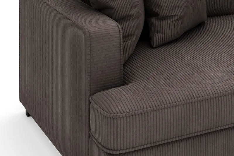 Rossita 4-sits Djup Soffa i Manchester - Mörkgrå - Products - Möbler - Soffa - Sammetssoffa