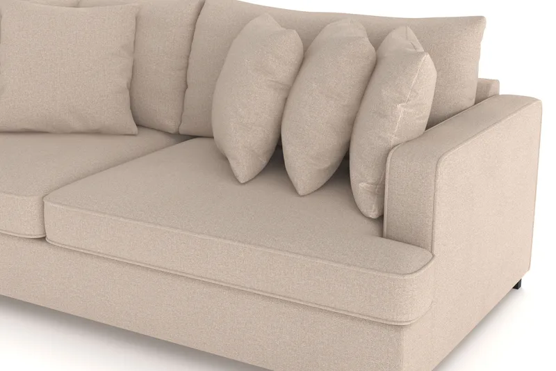 Rossita 4-sits Djup Soffa i Tyg - Beige - Products - Möbler - Soffa - 4 sits soffa