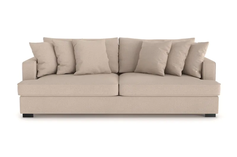 Rossita 4-sits Djup Soffa i Tyg - Beige - Products - Möbler - Soffa - 4 sits soffa