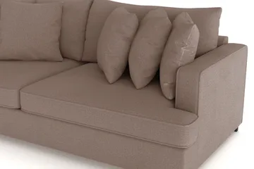 Rossita 4-sits Djup Soffa i Tyg - Brun - Products - Möbler - Soffa - 4 sits soffa