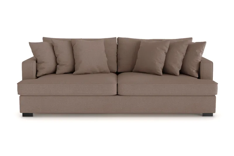 Rossita 4-sits Djup Soffa i Tyg - Brun - Products - Möbler - Soffa - 4 sits soffa