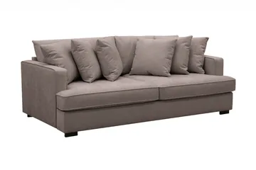 Rossita 4-sits Djup Tygsoffa - Brun - Products - Möbler - Soffa - 4 sits soffa