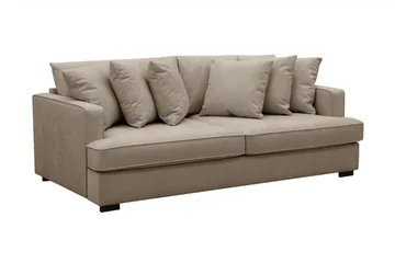 Rossita 4-sits Djup Tygsoffa - Brun - Products - Möbler - Soffa - 4 sits soffa