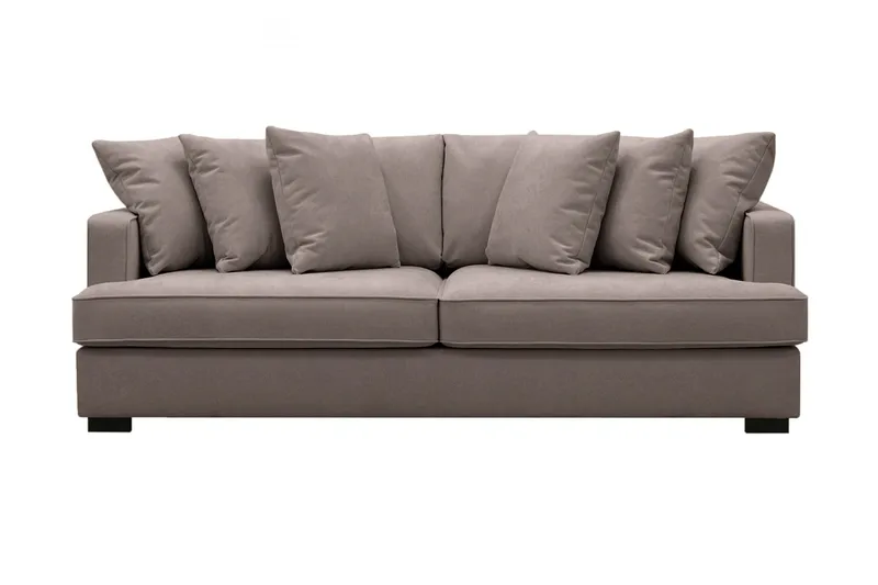 Rossita 4-sits Djup Tygsoffa - Brun - Products - Möbler - Soffa - 4 sits soffa