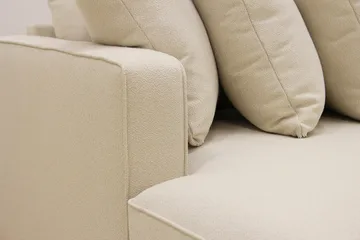 Rossita 5-sits Högervänd U-formad Djup Soffa med Divan och Schäslong i Bouclé - Beige - Products - Möbler - Soffa - U-soffa