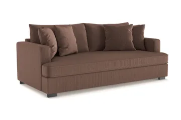 Rossita Djup 3-sits Sammetsoffa Hel dyna - Products - Möbler - Soffa - 3 sits soffa
