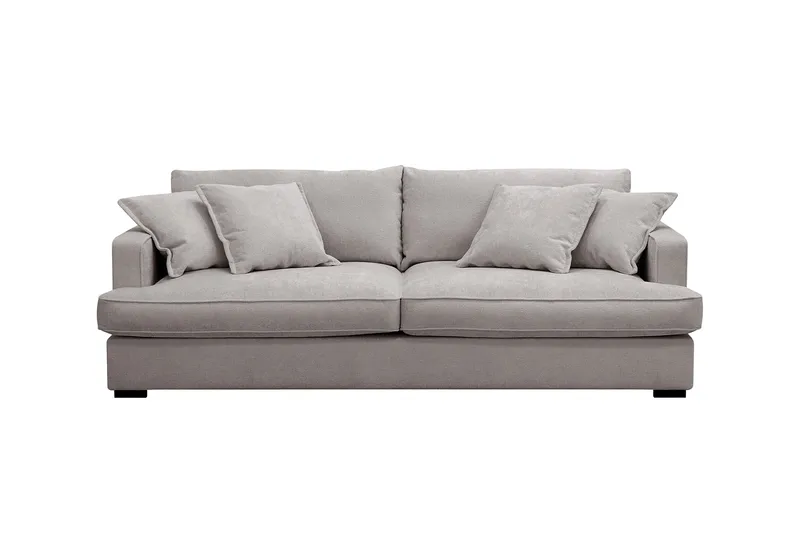 Rossita Lyx 2,5-sits Extra djup Soffa i Chenille - Grå/Brun - Products - Möbler - Soffa - 3 sits soffa