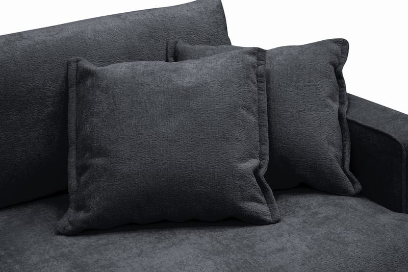 Rossita Lyx 2,5-sits Extra djup Soffa i Chenille - Svart - Products - Möbler - Soffa - 3 sits soffa