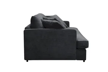 Rossita Lyx 2,5-sits Extra djup Soffa i Chenille - Svart - Products - Möbler - Soffa - 3 sits soffa