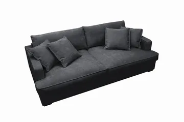 Rossita Lyx 2,5-sits Extra djup Soffa i Chenille - Svart - Products - Möbler - Soffa - 3 sits soffa