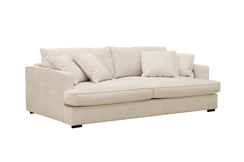 Rossita Lyx 2,5-sits Extra djup Soffa i Chenille - Trenza 06, Beige Chenille - Products - Möbler - Soffa - 3 sits soffa