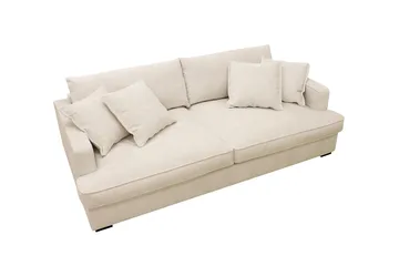 Rossita Lyx 2,5-sits Extra djup Soffa i Chenille - Trenza 06, Beige Chenille - Products - Möbler - Soffa - 3 sits soffa