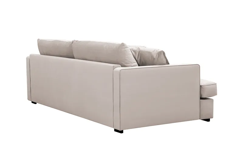 Rossita Lyx 2,5-sits Extra djup Soffa i Sammet - Beige - Products - Möbler - Soffa - 3 sits soffa