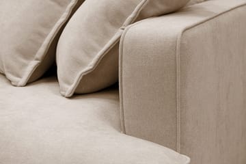 Rossita Lyx 2,5-sits Extra djup Soffa i Tyg - Ljusbrun - Products - Möbler - Soffa - 3 sits soffa