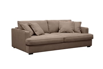 Rossita Lyx 2,5-sits Extra djup Soffa i Tyg - Mörkbrun - Products - Möbler - Soffa - 3 sits soffa