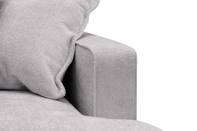 Rossita Lyx 3-sits Extra djup Soffa i Chenille - Grå - Products - Möbler - Soffa - 3 sits soffa