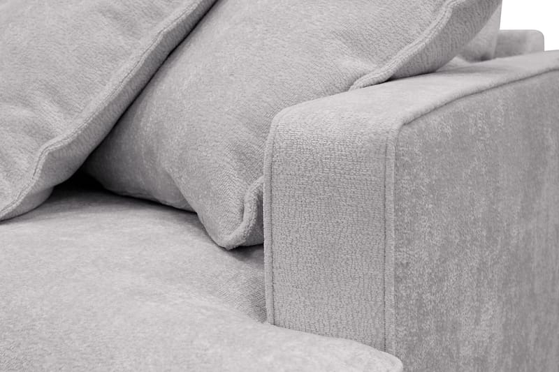 Rossita Lyx 3-sits Extra djup Soffa i Chenille - Grå - Products - Möbler - Soffa - 3 sits soffa