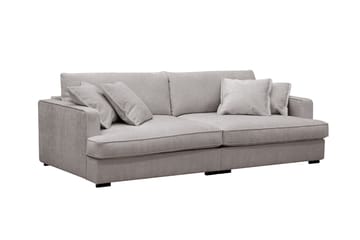 Rossita Lyx 3-sits Extra djup Soffa i Chenille - Grå/Brun - Products - Möbler - Soffa - 3 sits soffa