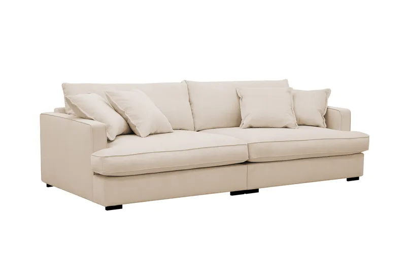 Rossita Lyx 3-sits Extra djup Soffa i Manchester - Beige - Products - Möbler - Soffa - 3 sits soffa