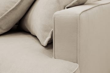 Rossita Lyx 3-sits Extra djup Soffa i Manchester - Kräm - Products - Möbler - Soffa - 3 sits soffa