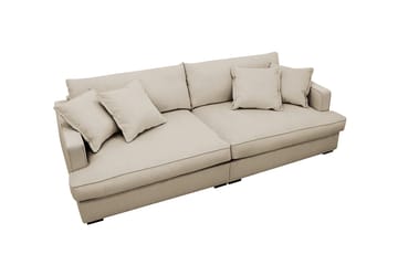 Rossita Lyx 3-sits Extra djup Soffa i Manchester - Kräm - Products - Möbler - Soffa - 3 sits soffa