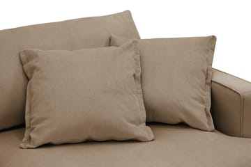 Rossita Lyx 3-sits Extra djup Soffa i Manchester - Ljusbrun - Products - Möbler - Soffa - 3 sits soffa