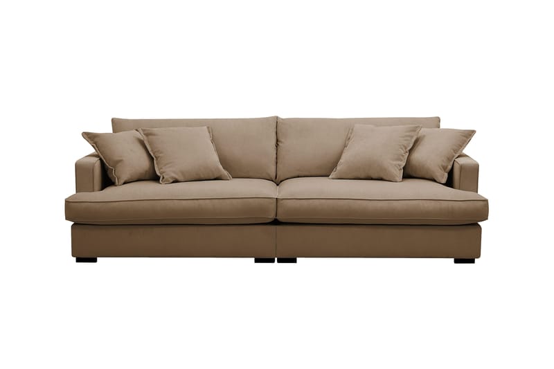 Rossita Lyx 3-sits Extra djup Soffa i Manchester - Ljusbrun - Products - Möbler - Soffa - 3 sits soffa