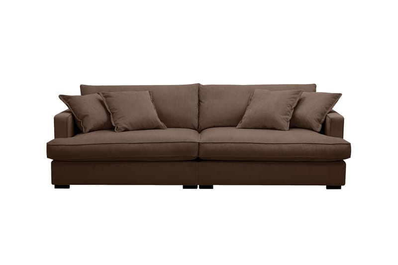 Rossita Lyx 3-sits Extra djup Soffa i Manchester - Mörkbrun - Products - Möbler - Soffa - 3 sits soffa