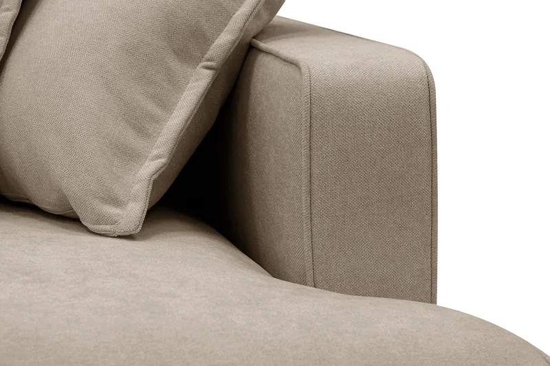 Rossita Lyx 3-sits Extra djup Soffa i Tyg - Brun - Products - Möbler - Soffa - 3 sits soffa