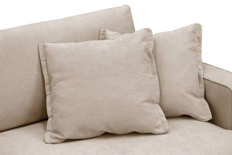 Rossita Lyx 3-sits Extra djup Soffa i Tyg - Ljusbrun - Products - Möbler - Soffa - 3 sits soffa