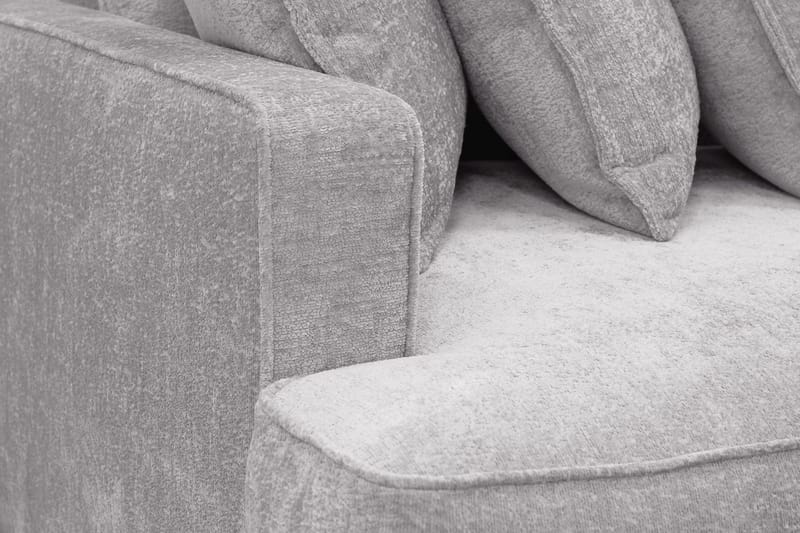 Rossita Lyx 4-sits Extra djup Soffa i Chenille - Trenza 03, Grå Chenille - Products - Möbler - Soffa - 4 sits soffa