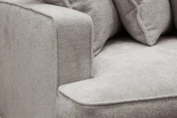 Rossita Lyx 4-sits Extra djup Soffa i Chenille - Trenza 08, Grå/Brun Chenille - Products - Möbler - Soffa - 4 sits soffa