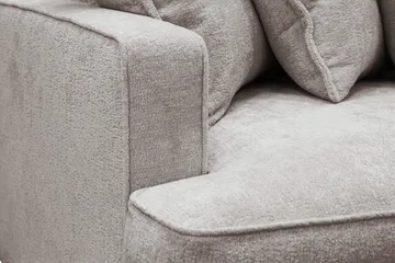 Rossita Lyx 4-sits Extra djup Soffa i Chenille - Trenza 08, Grå/Brun Chenille - Products - Möbler - Soffa - 4 sits soffa