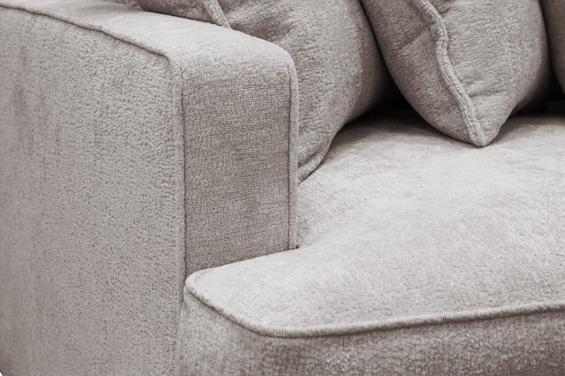 Rossita Lyx 4-sits Extra djup Soffa i Chenille - Trenza 08, Grå/Brun Chenille - Products - Möbler - Soffa - 4 sits soffa